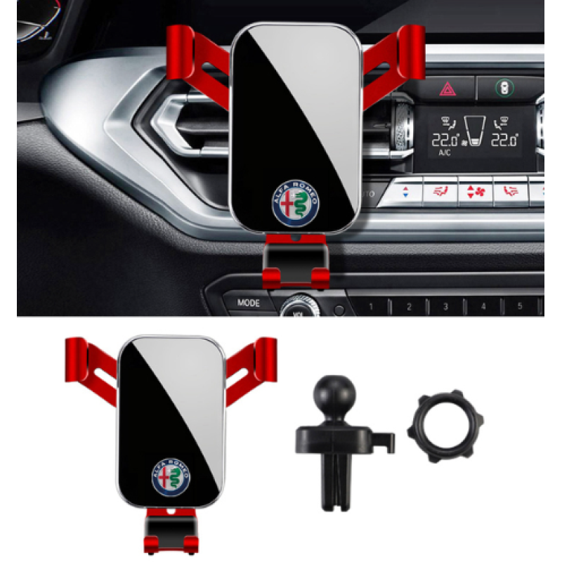 Alfa Romeo Telefoonhouder Rood - ventilatie