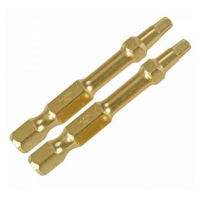 2x 50mm Makita Gold Impact SQ2 bit - Squaredrive Robertson Vierkant - Magnetisch - GEHARD 2x 50mm Makita Gold Impact SQ2 bit - Squaredrive Robertson Vierkant - Magnetisch - GEHARD