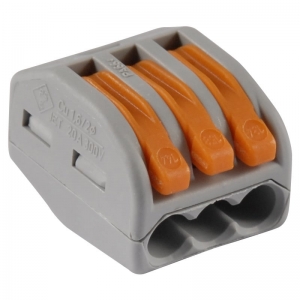 50x Luxe Lasklem 3 polig - Draad Connector  50x Luxe Lasklem 3 polig - Draad Connector