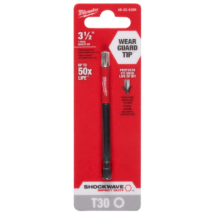 Milwaukee Torx Bit TX20 x90mm - Shockwave schroefbit