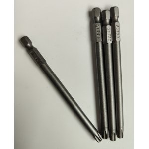 Torx Bit TX30 100mm - 3 stuks Magnetisch S2 Staal Torx Bit TX30 100mm - 3 stuks Magnetisch S2 Staal