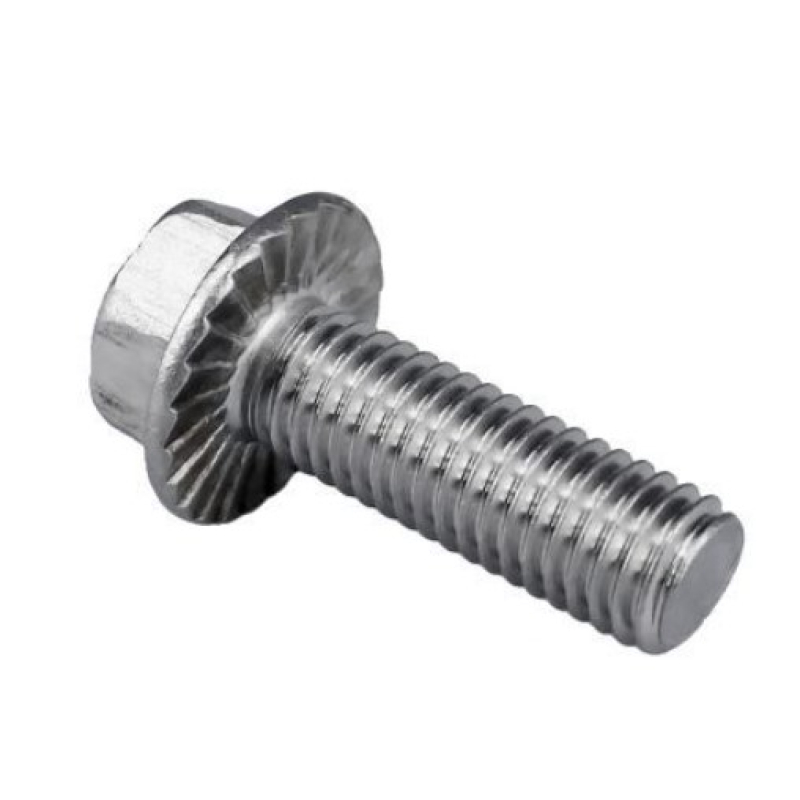 100x Zeskant Flenskop Bout Vertand M10x60 - RVS A2 - DIN6921