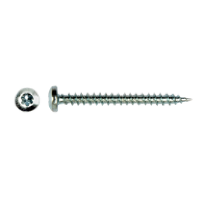 500x Spaanplaatschroef ø5x90 Cilinderkop Torx T25 - staal verzinkt