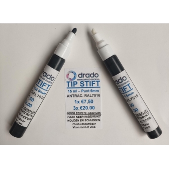 Lak Tip Pen - 15ml - Antraciet Ral7016