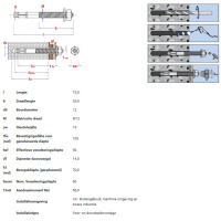 25x Keilanker M12x75/5s SBZ - RVS A4 Smart