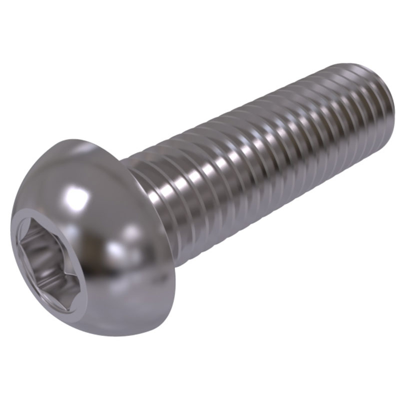 100x Lage Bolkopschroef M10x50 Torx - RVS A2 ISO7380