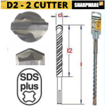 10x160 - 2cutter SDS+ Sharpware hamerboor