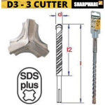 8x210 - 3cutter elite SDS+ Sharpware hamerboor