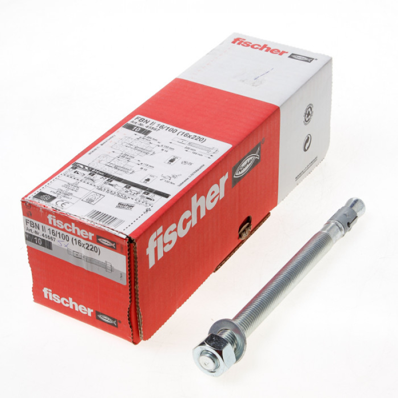 20x M12x196 Snelbouwanker - Fischer Keilbout