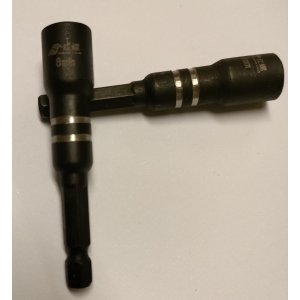 2x 65mm Zeskant Dop Bit - ZK8 - Magnetisch 2x 65mm Zeskant Dop Bit - ZK8 - Magnetisch