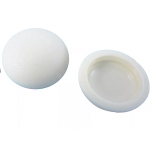 100x Afdekkap tbv Cilinderkop - Creme Wit Ral9001