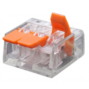 50x Lasklem 3 polig - Draad Connector  50x Lasklem 3 polig - Draad Connector
