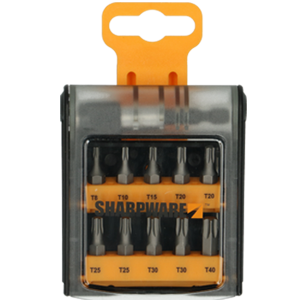 SHARPWARE TORX BITSET - 11 delig SHARPWARE TORX BITSET - 11 delig