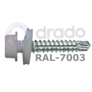 ZELFBORENDE ZESKANT  Ø5,5x64 - SIGNAAL GRIJS RAL7003 - EPDM - DIN7504ZKR ZELFBORENDE ZESKANT  Ø5,5x64 - SIGNAAL GRIJS RAL7003 - EPDM - DIN7504ZKR