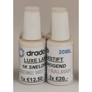 Luxe Lakstift - 1K 20ml - Crème Wit Ral9001 Luxe Lakstift - 1K 20ml - Crème Wit Ral9001