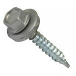 100x ZELFBORENDE ZESKANT  Ø5,5x60 - ALUMINIUM GRIJS RAL9007 - EPDM - DIN7504ZKR