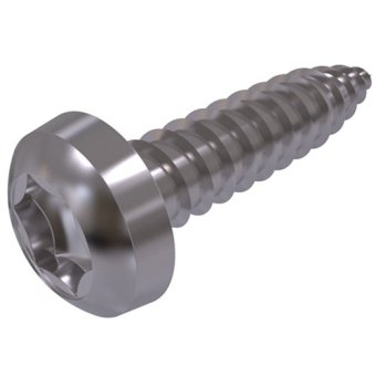 100x Plaat Schroef 5,5x80 Cilinderkop Torx - Staal Verzinkt DIN7981ct