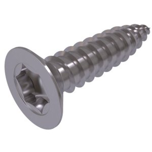 100x Plaat Schroef 6,3x100 Verzonken Torx - Staal Verzinkt DIN7982ct