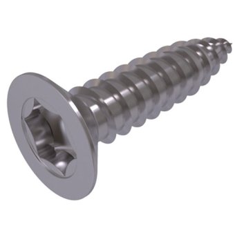 100x Plaat Schroef 6,3x22 Verzonken Torx - Staal Verzinkt DIN7982ct