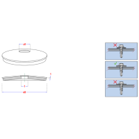 200x Afdichtring D19mm (Ø6,3) Zn/EPDM