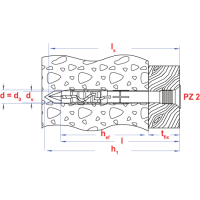Kozijn Plug 8x80 - Smart - Verz. Kruiskop  Kozijn Plug 8x80 - Smart - Verz. Kruiskop