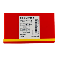 100x fischer Nagelplug N 8 x 120/80 F met platte kop